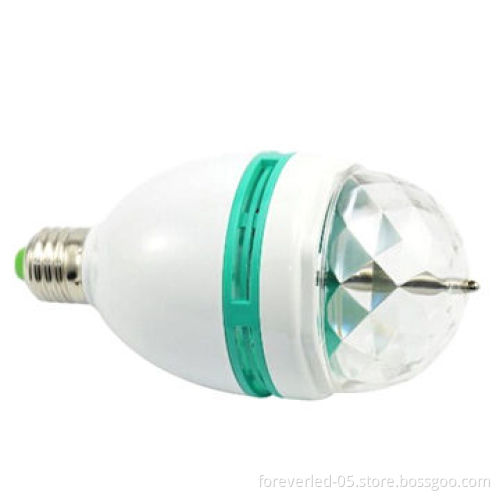 RGB LED Crystal Magic Ball Bulb, Disco DJ Laser Stage Light Projector 3W E27RGB